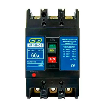 Автоматический выключатель NF100-CS 3P 60A Энергия - Электрика, НВА - Модульное оборудование - Автоматические выключатели - Магазин электротехнических товаров Проф Ток